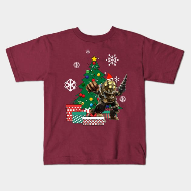 Big Daddy BioShock Around The Christmas Tree Kids T-Shirt by Nova5